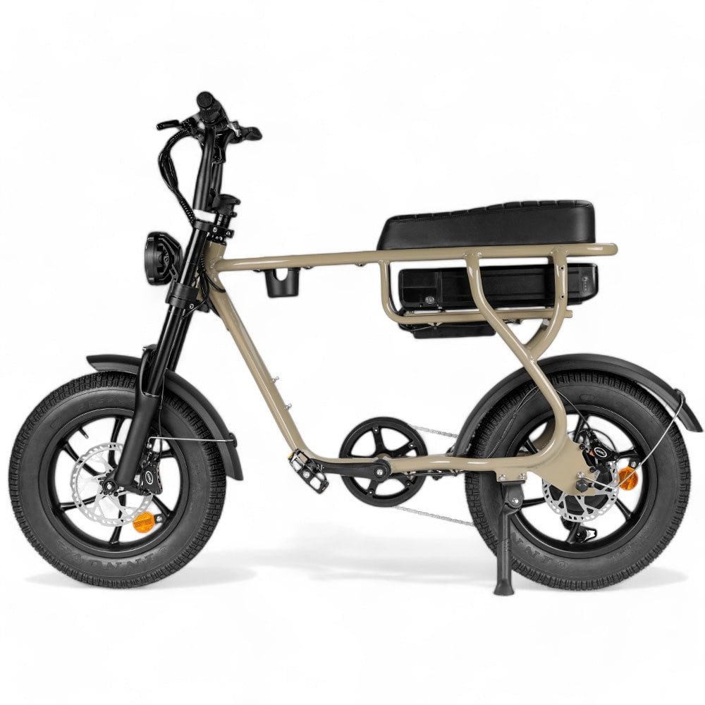 Kinder Fatbike EB16 | Braun | Hydraulische Bremsen