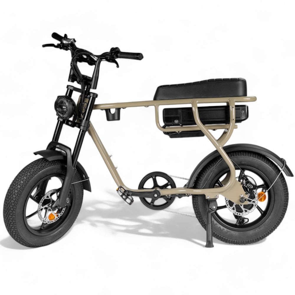 Kinder Fatbike EB16 | Braun | Hydraulische Bremsen