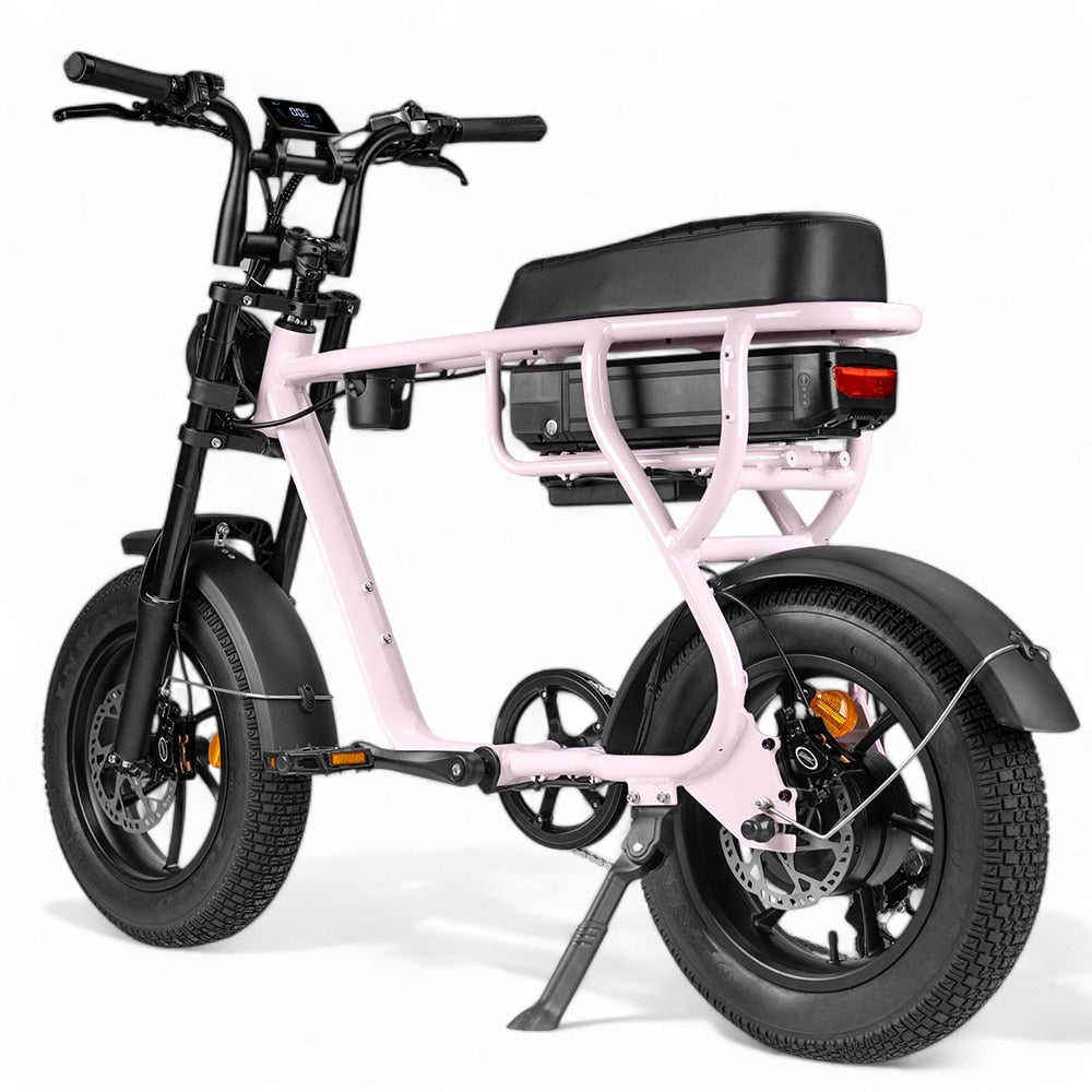 Kinder Fatbike EB16 | Rosa | Hydraulische Bremsen