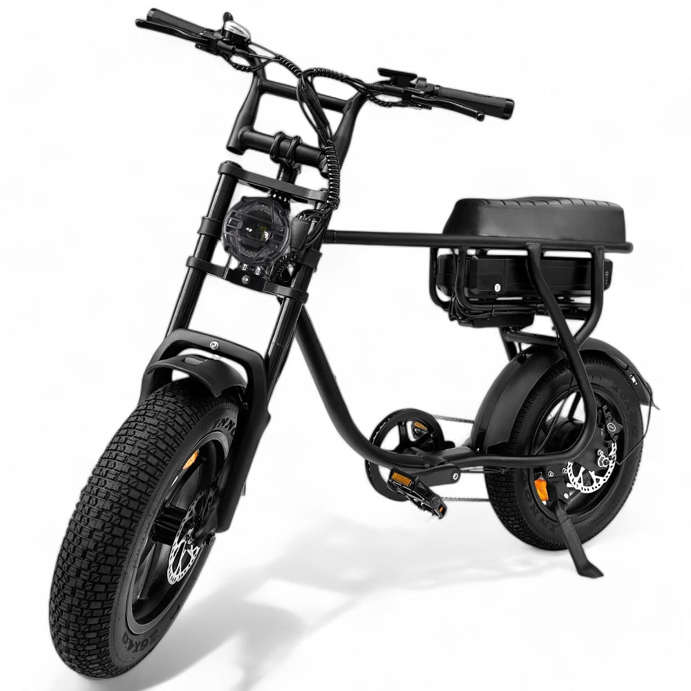 Kinder Fatbike EB16 | Schwarz | Hydraulische Bremsen