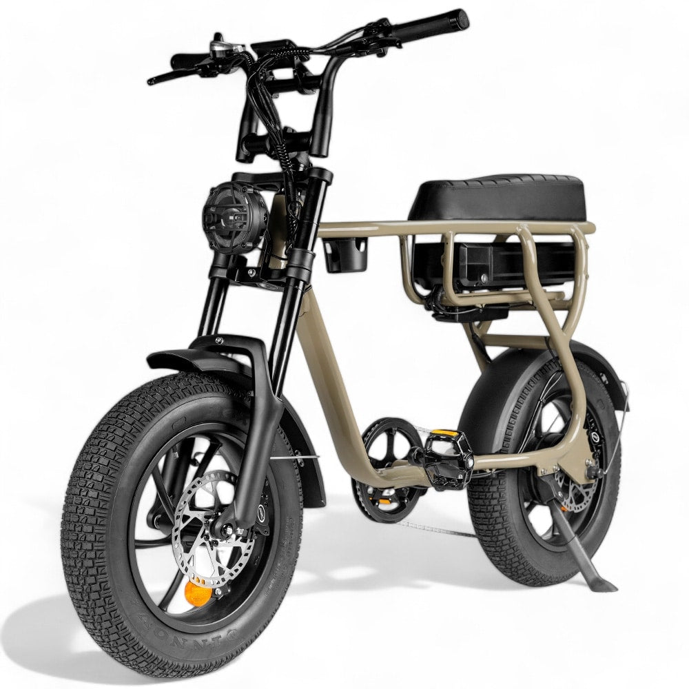 Kinder Fatbike EB16 | Braun | Hydraulische Bremsen