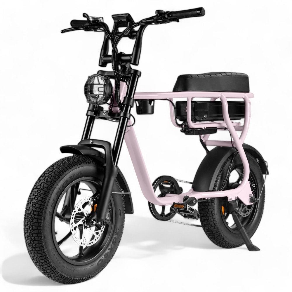 Kinder Fatbike EB16 | Rosa | Hydraulische Bremsen