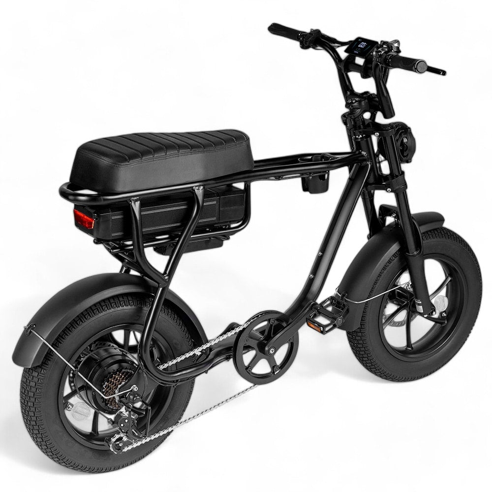 Kinder Fatbike EB16 | Schwarz | Hydraulische Bremsen
