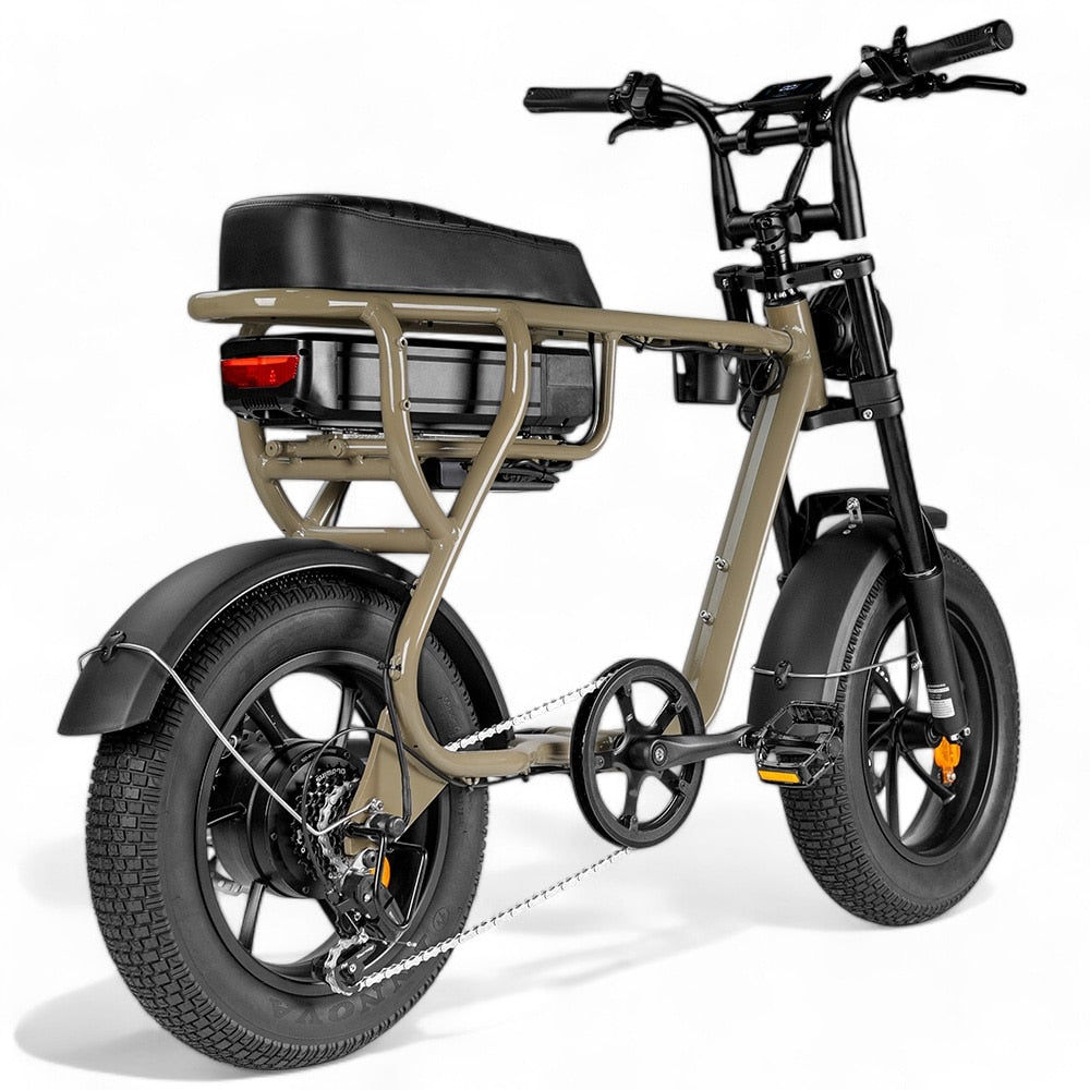 Kinder Fatbike EB16 | Braun | Hydraulische Bremsen