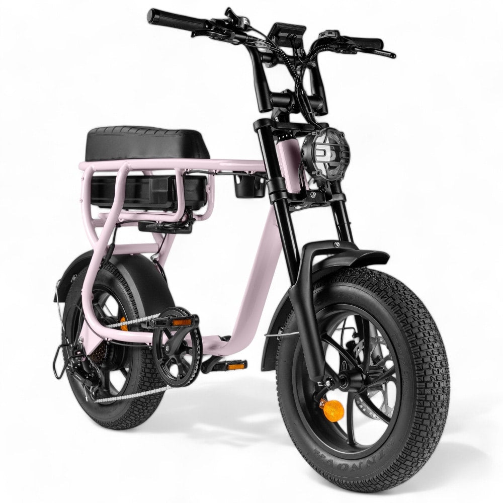 Kinder Fatbike EB16 | Rosa | Hydraulische Bremsen