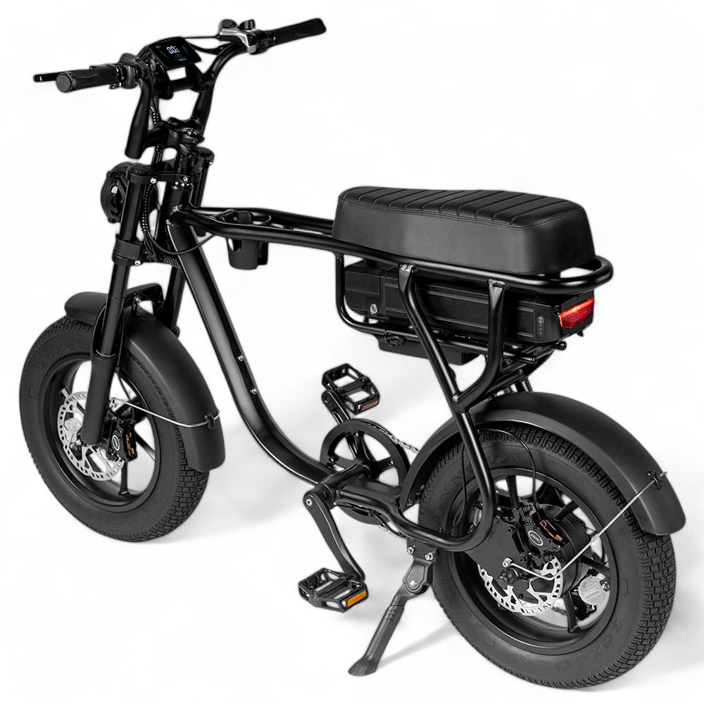 Kinder Fatbike EB16 | Schwarz | Hydraulische Bremsen