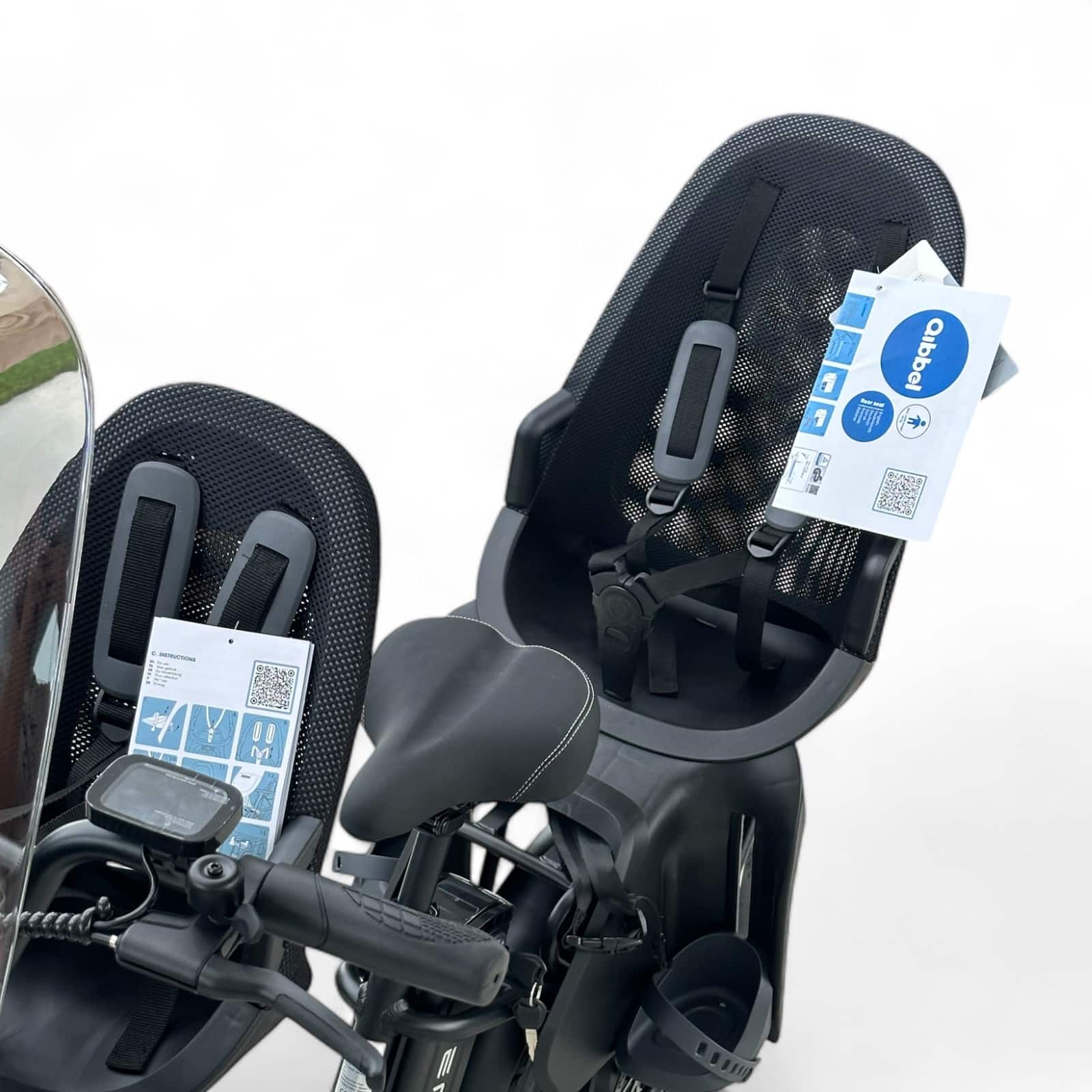 ENGWE L20 Family Bike - Schwarz + Inkludierte Kindersitze