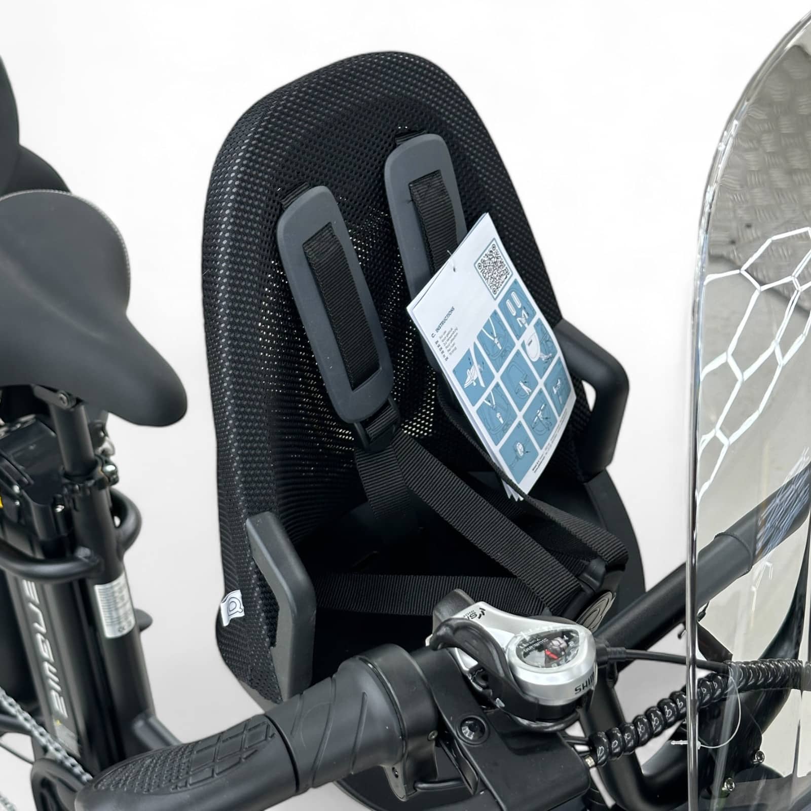 ENGWE L20 Family Bike - Schwarz + Inkludierte Kindersitze