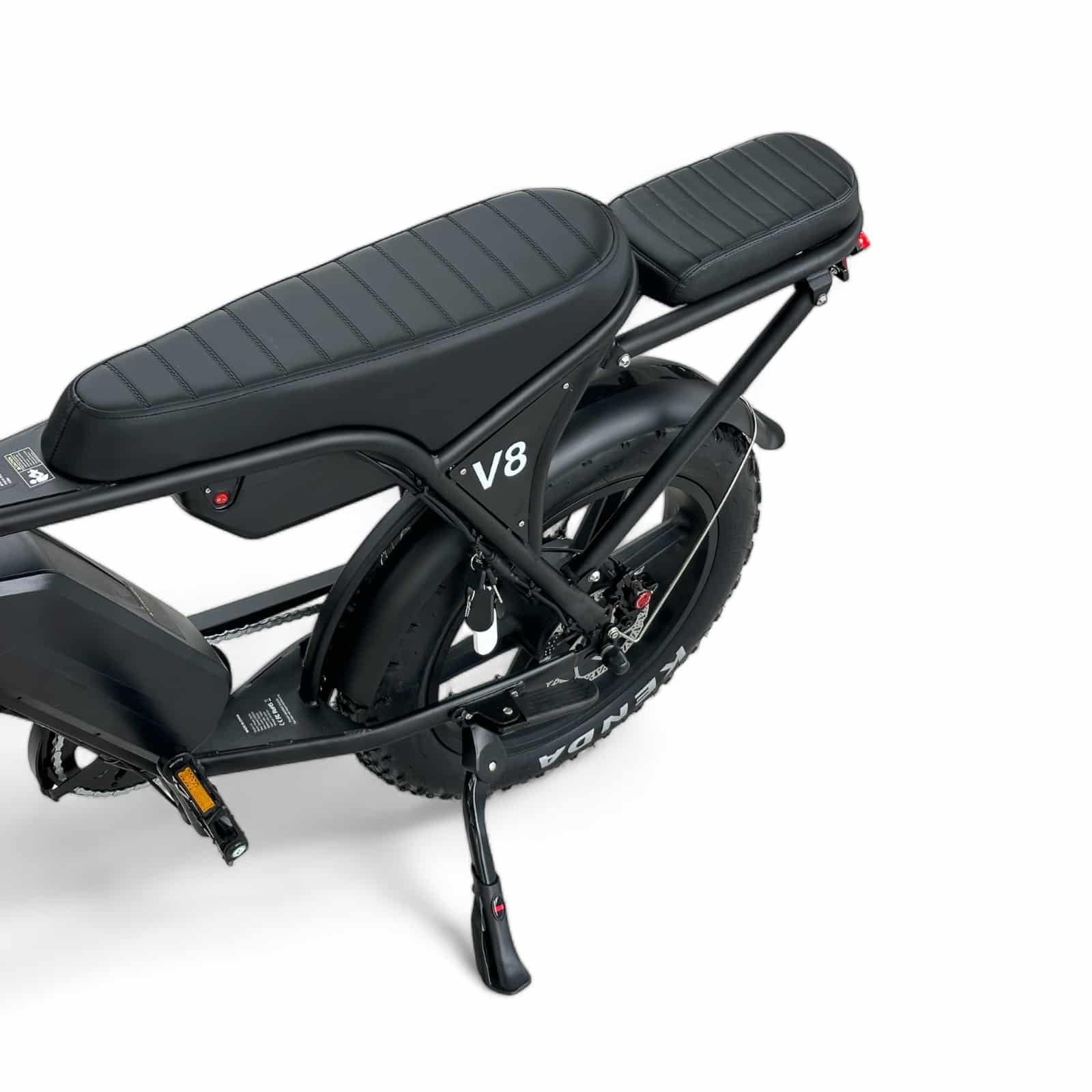 Ouxi V8 MAX 3.0 2024 (Schwarz) Doppelte Batterie + Alarm + Fußstützen + ART 3 Kettenschloss + Hydraulische Bremsen + Montage