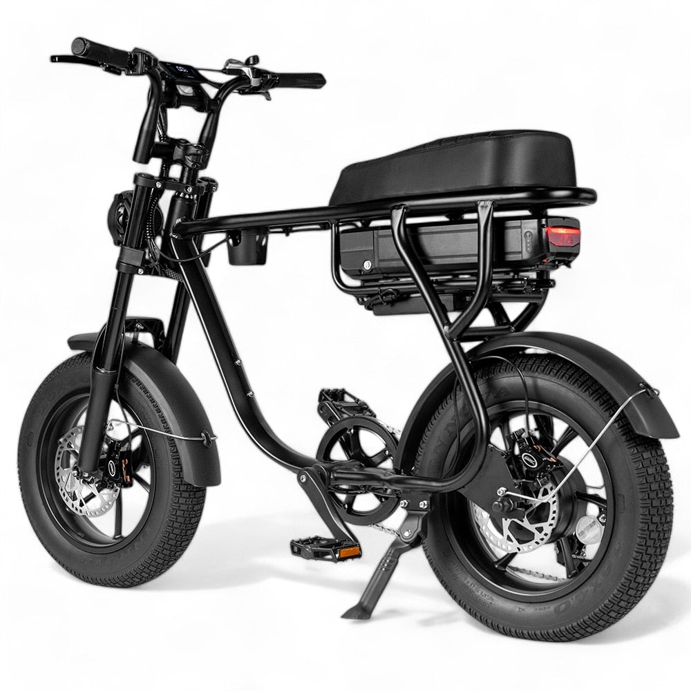 Kinder Fatbike EB16 | Schwarz | Hydraulische Bremsen