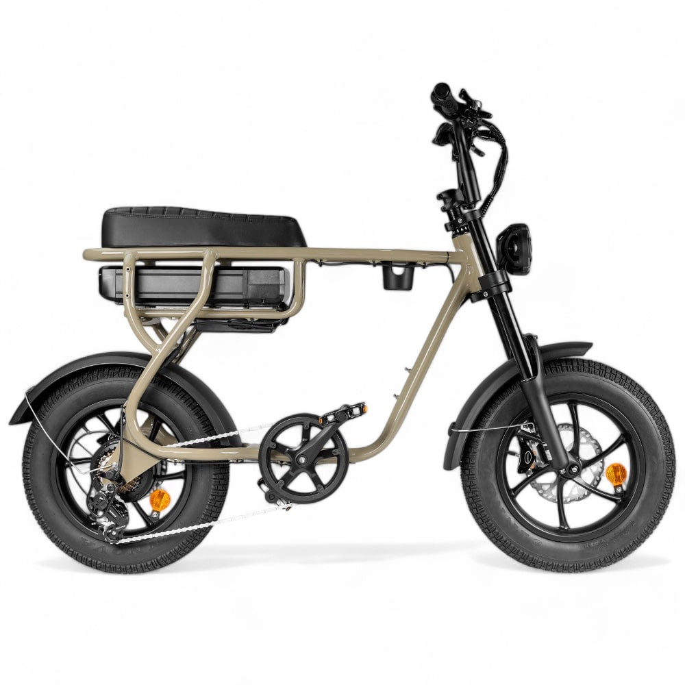Kinder Fatbike EB16 | Braun | Hydraulische Bremsen