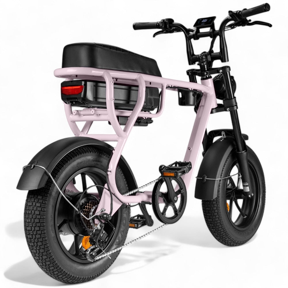 Kinder Fatbike EB16 | Rosa | Hydraulische Bremsen
