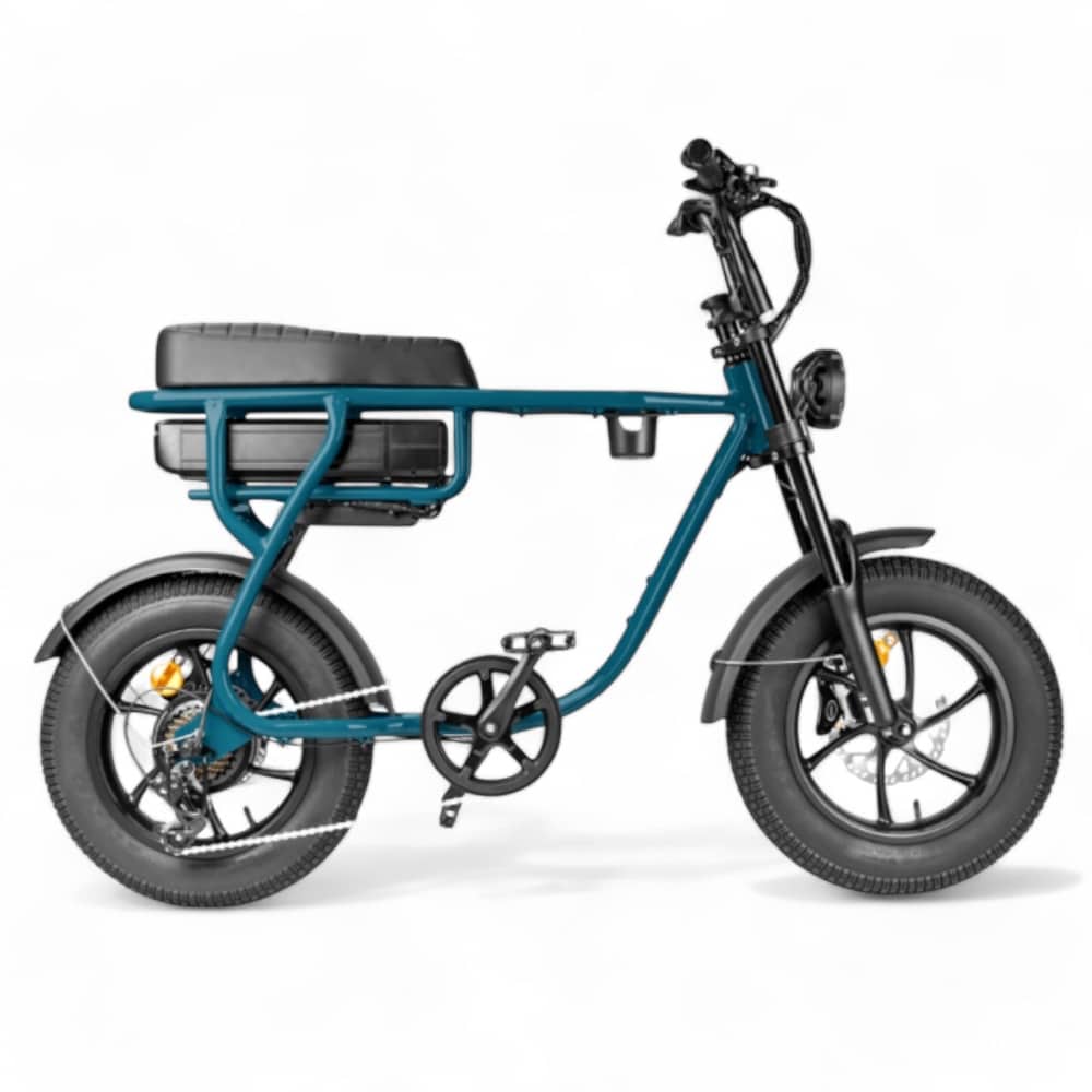 Kinder Fatbike EB16 | Blau | Hydraulische Bremsen